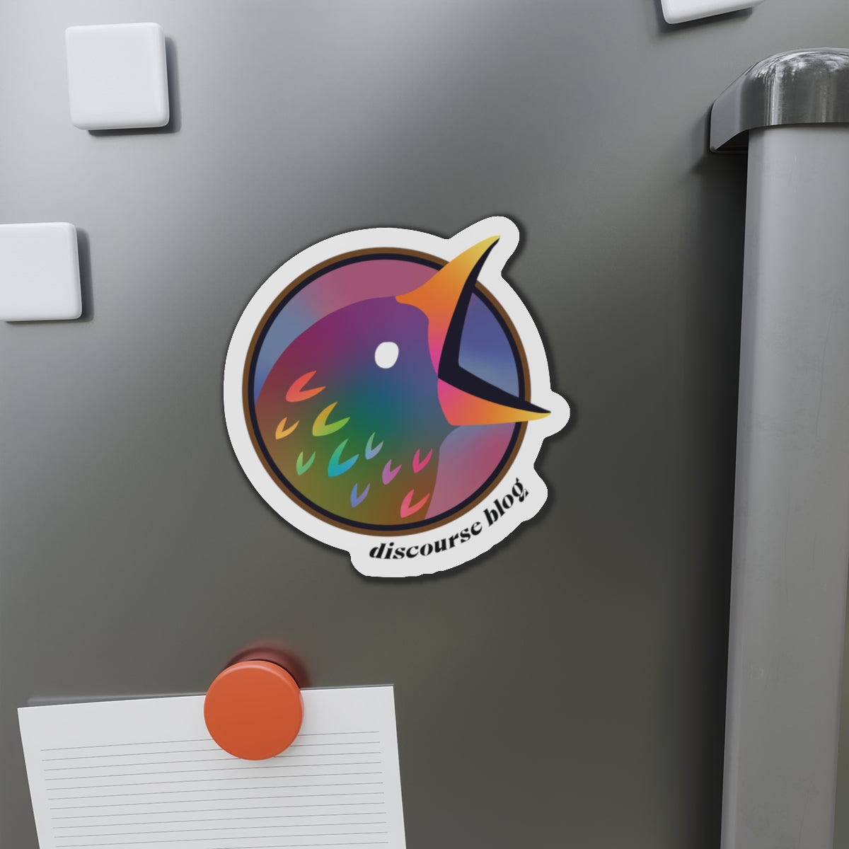 Discourse Blog Rainbow Pride Bird Magnets