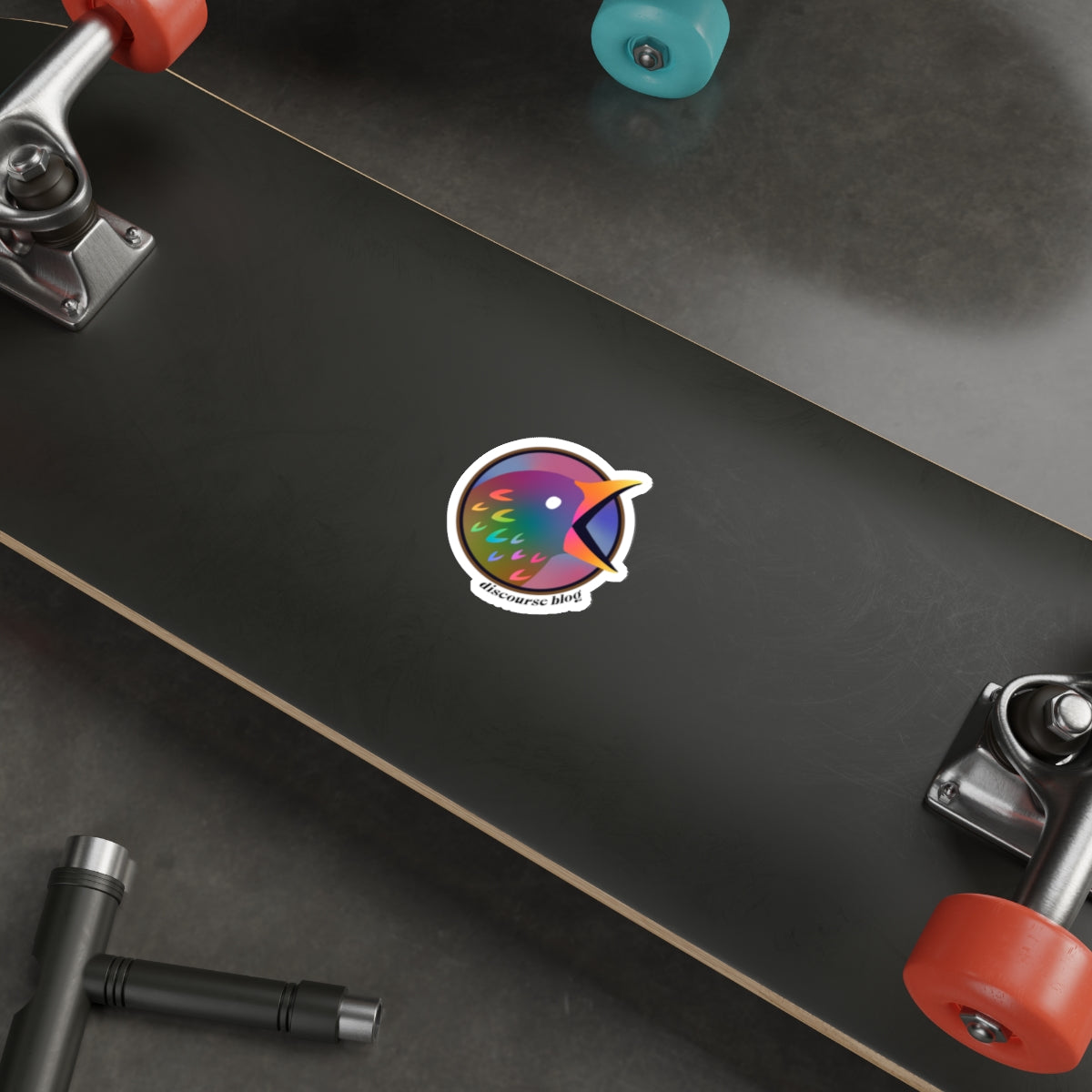Discourse Blog Rainbow Pride Bird Stickers