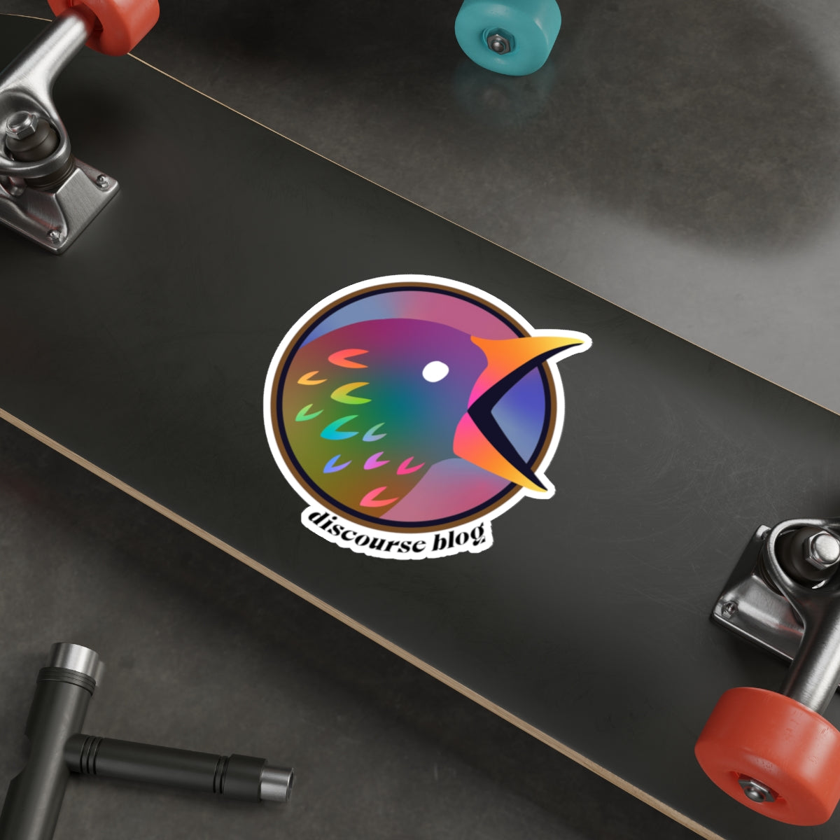 Discourse Blog Rainbow Pride Bird Stickers