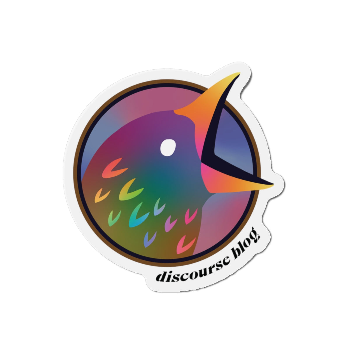 Discourse Blog Rainbow Pride Bird Magnets