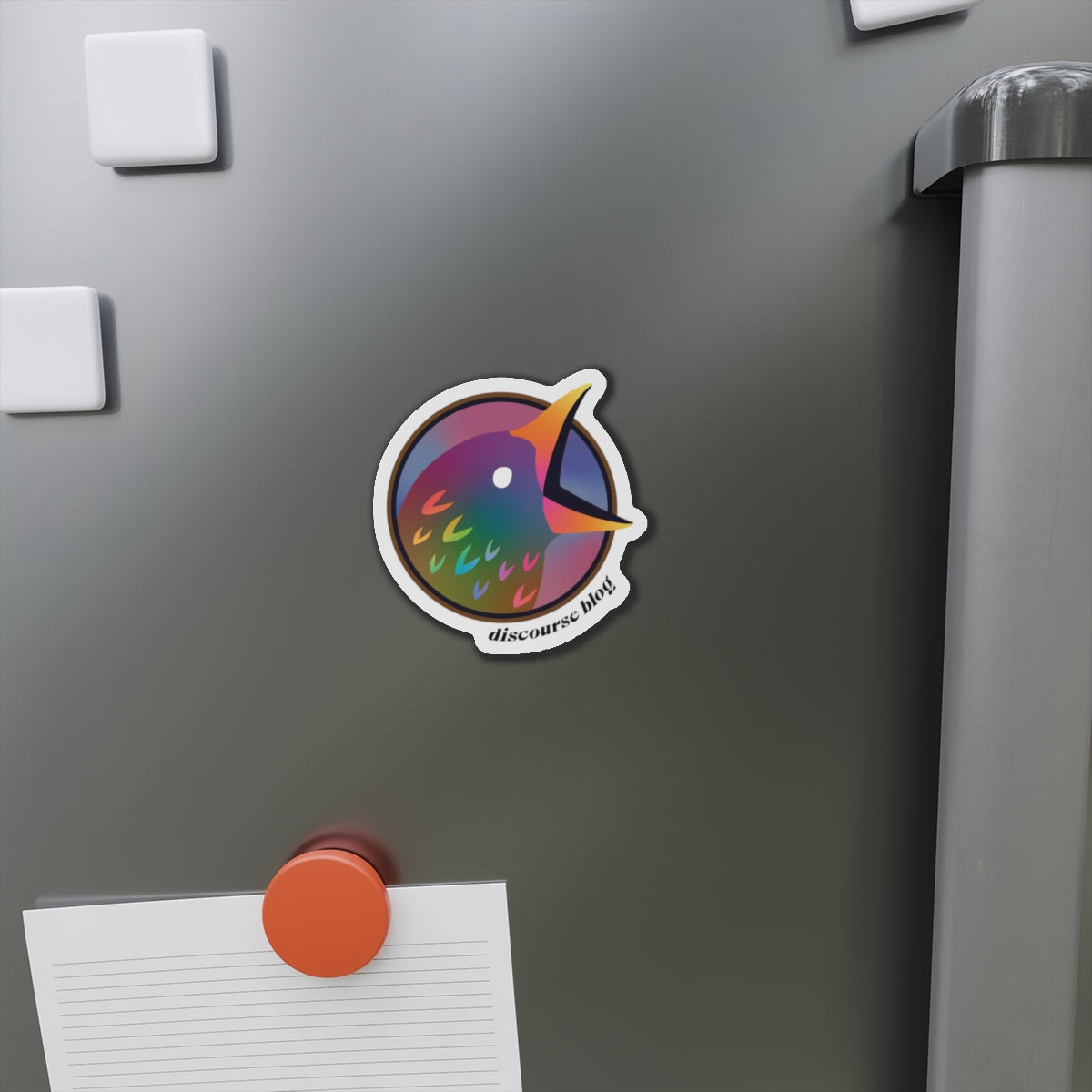 Discourse Blog Rainbow Pride Bird Magnets