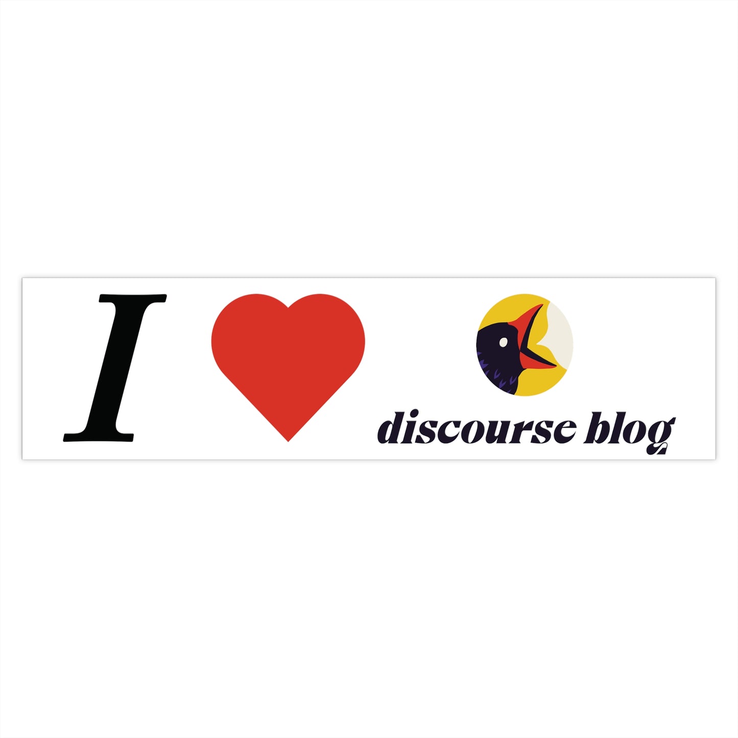 Discourse Blog Bumper Stickers