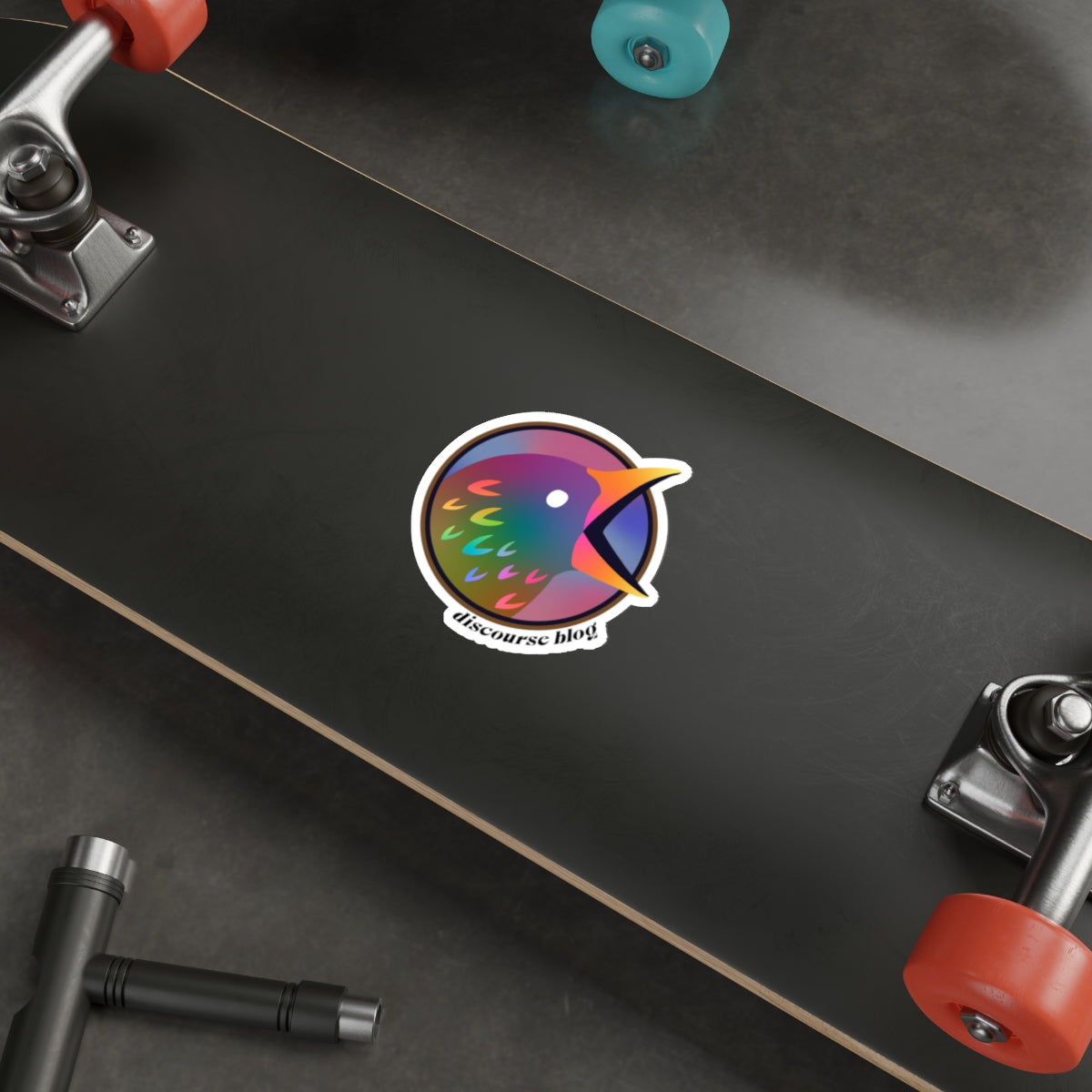 Discourse Blog Rainbow Pride Bird Stickers