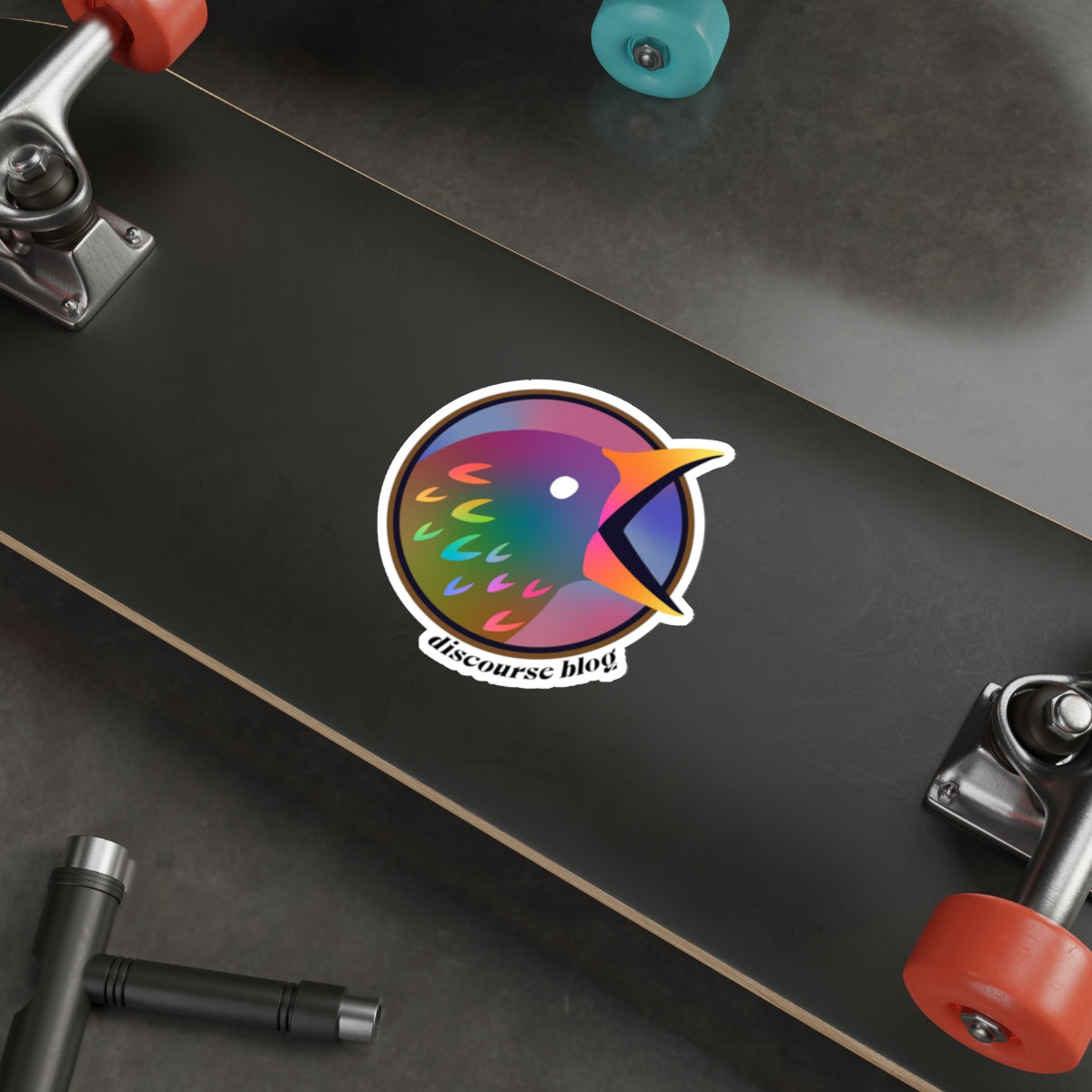 Discourse Blog Rainbow Pride Bird Stickers