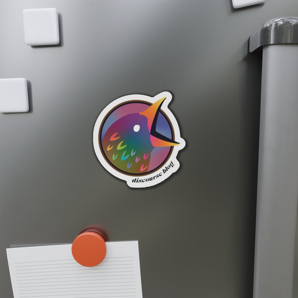 Discourse Blog Rainbow Pride Bird Magnets