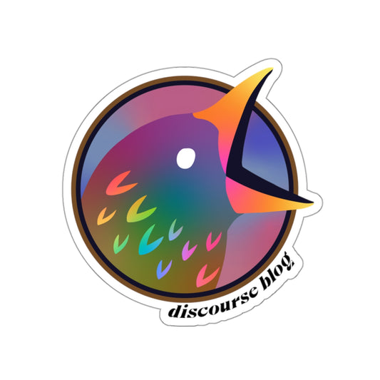 Discourse Blog Rainbow Pride Bird Stickers